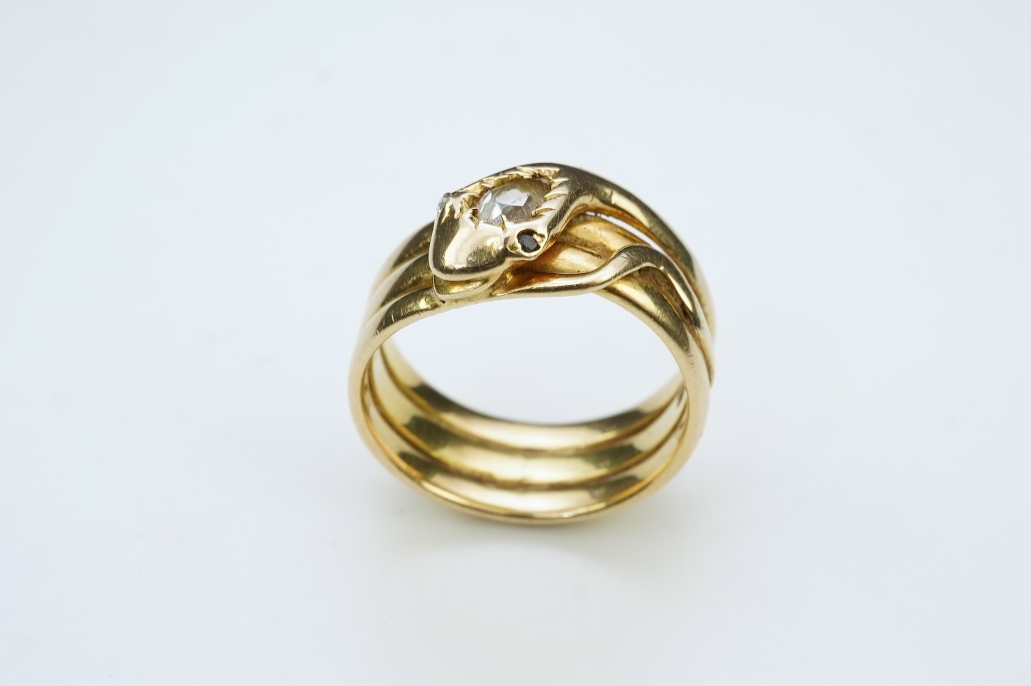 A Victorian gold ring, circa 1876